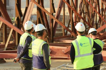 AKKUYU NGS'NİN 1'İNCİ ÜNİTESİNİN TÜRBİN BİNASINDAKİ ÇATININ MONTAJI TAMAMLANDI