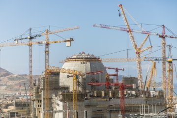 AKKUYU NGS’NİN 1’İNCİ GÜÇ ÜNİTESİ’NDE İÇ KORUMA KABUĞUNUN KUBBESİNE BETON DÖKME İŞLEMİ TAMAMLANDI