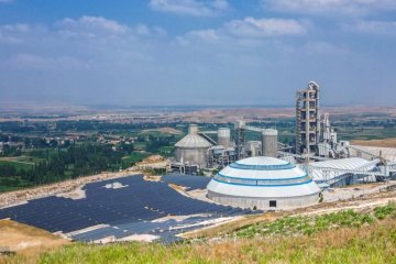 Çimsa Afyon fabrikasında güneş enerjisinden elektrik üretimi başladı