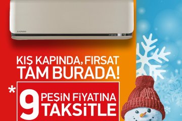 Kış kapıda, Mitsubishi Heavy klima ile fırsat yanı başında