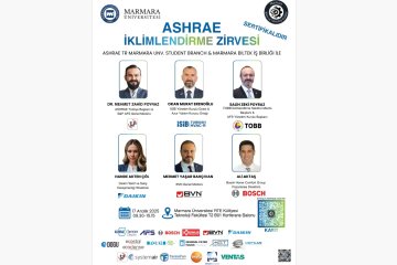 ASHRAE İklimlendirme Zirvesi 17 Aralık'ta Marmara Üniversitesi'nde Yapılacak