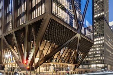 Tamamen Elektrikle Çalışan Net Sıfır Emisyonlu 270 Park Avenue, Çelik Kolonlu Özel Tasarımı Sayesinde Yere "Hafifçe Temas Ediyor" İzlenimi Yaratıyor