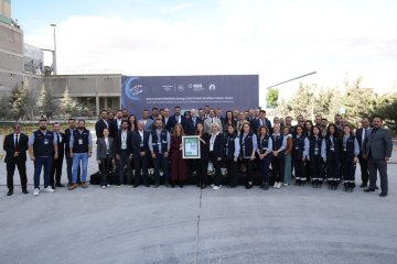 Türkiye’nin ilk Platin CSC Sertifikalı çimento fabrikası olan Limak Anka Çimento Fabrikası’na sertifikası takdim edildi