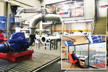 Masdaf’ın Yüksek Teknoloji “Pompa Test Standı” Faaliyete Geçti