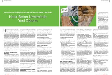 Hazır Beton Üretiminde Yeni Dönem... İnce Malzeme Eksikliğinde Yüksek Performans: Quad 500 Serisi