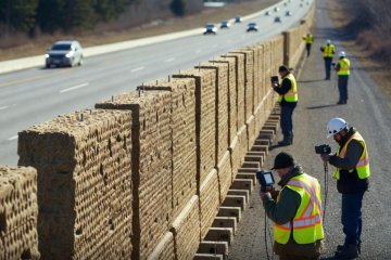 Kanada'da yenilikçi ve basit malzemelerle trafik gürültüsünü yüzde 92 azaltan gürültü önleyici bariyerler inşa ediliyor