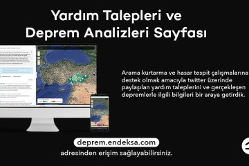 Endeksa "Yardım Talepleri ve Deprem Analizleri" sayfasını hazırladı