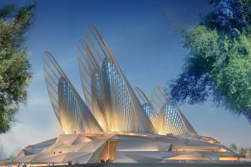 Foster + Partners'ın tasarımı Zayed Ulusal Müzesi'nde kadim sürdürülebilirlik teknikleri modern teknolojiyle birleştiriliyor