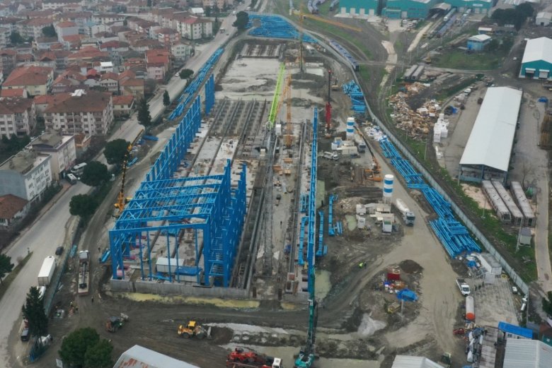 Türkiye'nin ilk hızlı tren fabrikasının inşaatı devam ediyor
