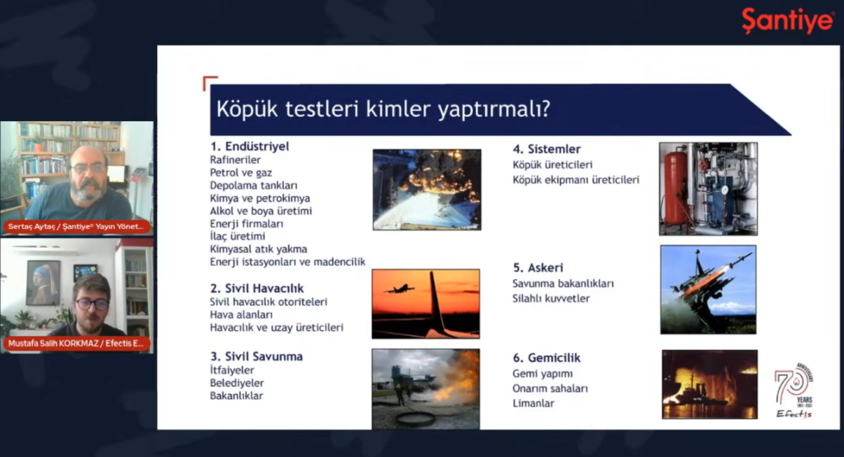 Yangınla Mücadelede Köpük Sistemleri ve Testleri Tüm Yönleriyle 10 Soruda'da Ele Alındı... Uzman Konuk, Efectis Era Avrasya'dan M. Salih Korkmaz'dı...