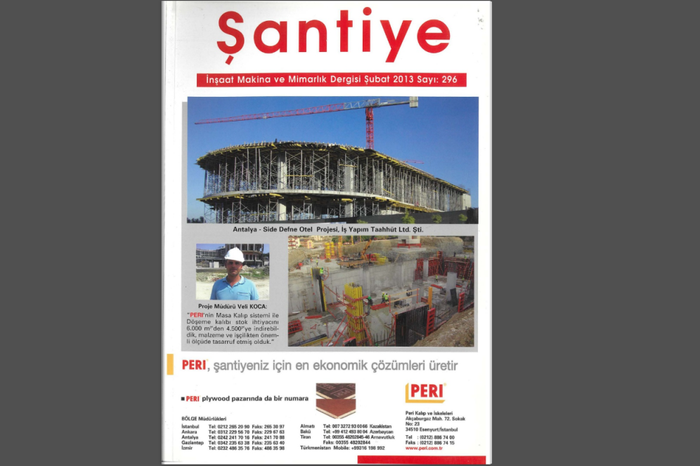 Şantiye'nin Şubat 2013 (296.) Sayısı Yayında