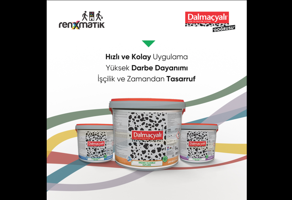 Dalmaçyalı Organic Silikonlu Kaplamalar Renxmatik Sistemi ile Anında Renkleniyor