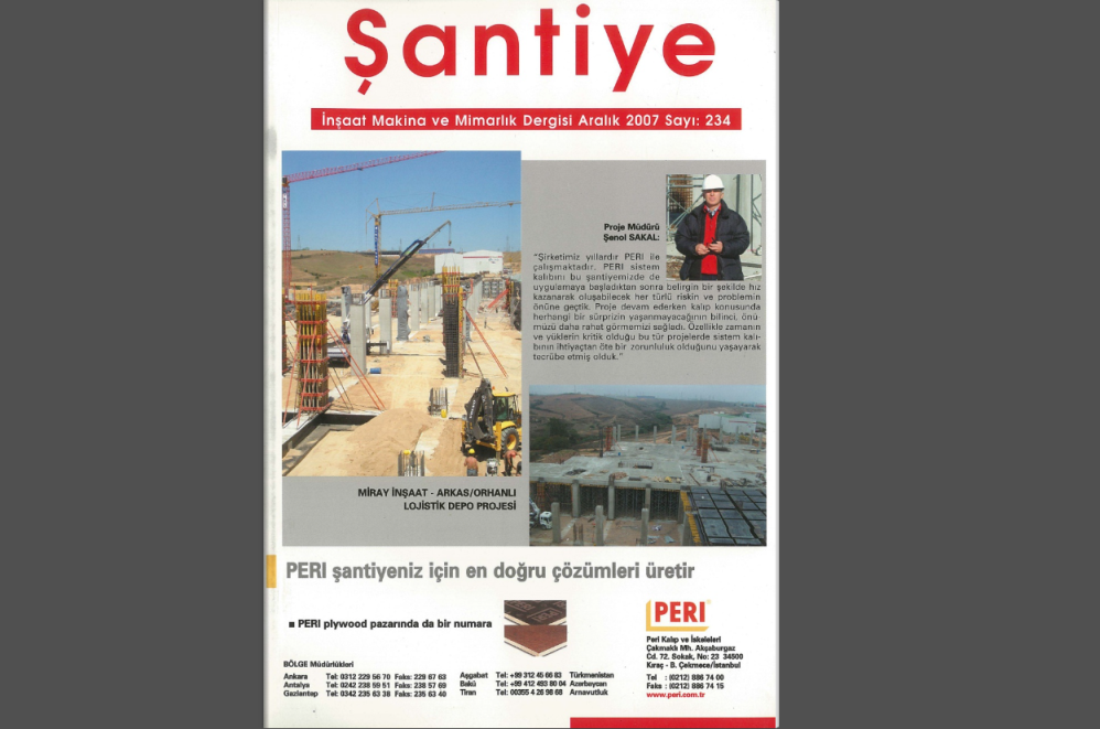Şantiye'nin Aralık 2007 (234.) Sayısı Yayında