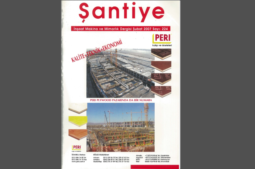 Şantiye'nin Şubat 2007 (224.) Sayısı Yayında