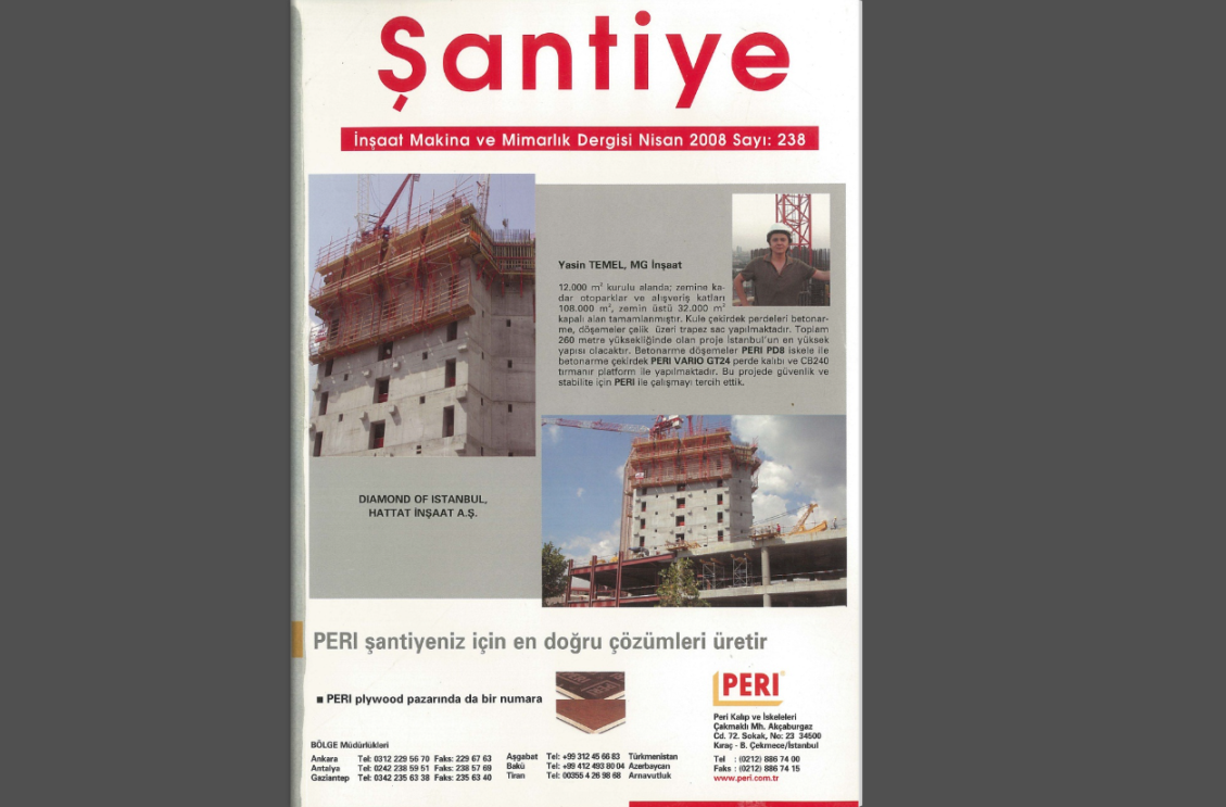 Şantiye'nin Nisan 2008 (238.) Sayısı Yayında