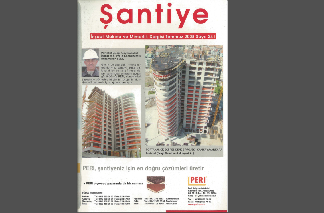 Şantiye'nin Temmuz 2008 (241.) Sayısı Yayında