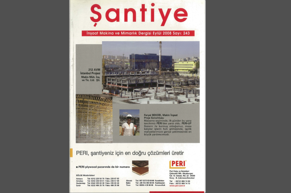 Şantiye'nin Eylül 2008 (243.) Sayısı Yayında