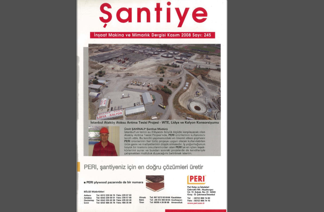 Şantiye'nin Kasım 2008 (245.) Sayısı Yayında