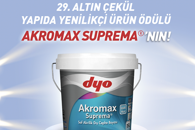 DYO “Akromax Suprema”, 29. Altın Çekül Ödülleri’nde “Yapıda Yenilikçi Ürün” Seçildi