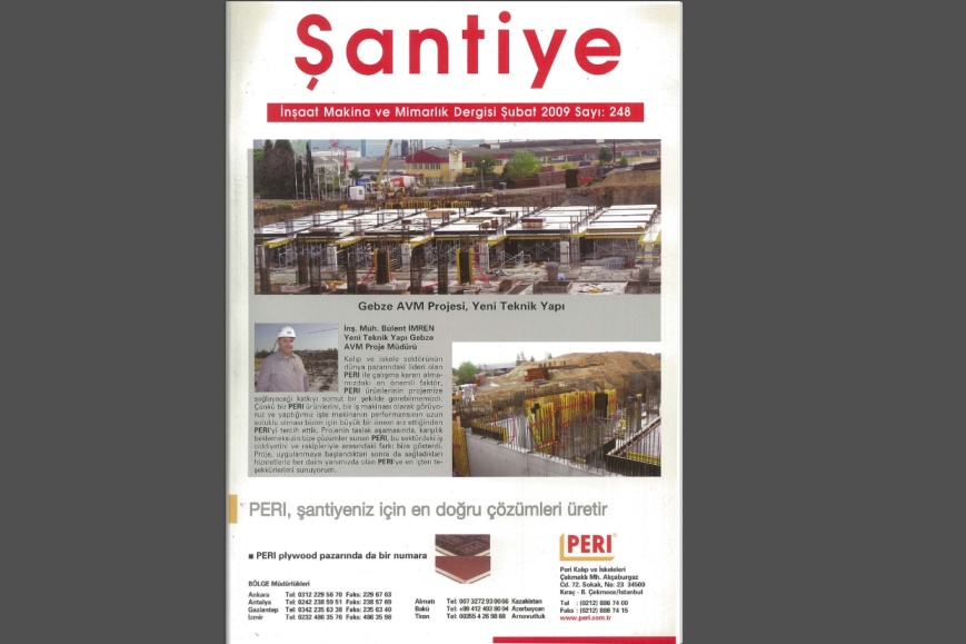 Şantiye'nin Şubat 2009 (248.) Sayısı Yayında