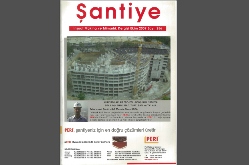 Şantiye'nin Ekim 2009 (256.) Sayısı Yayında