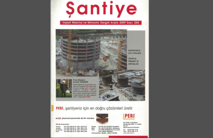 Şantiye'nin Aralık 2009 (258.) Sayısı Yayında