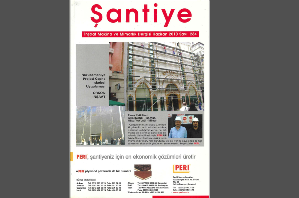 Şantiye'nin Haziran 2010 (264.) Sayısı Yayında