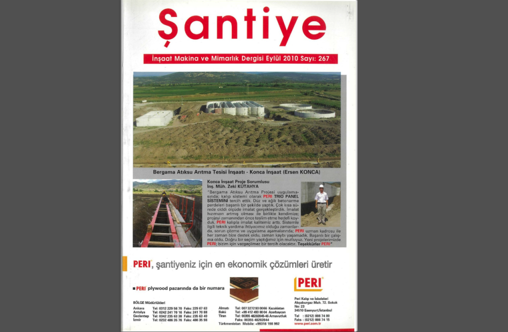Şantiye'nin Eylül 2010 (267.) Sayısı Yayında