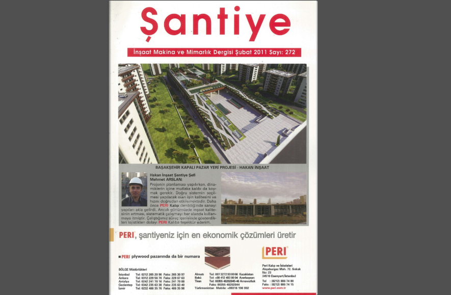 Şantiye'nin Şubat 2011 (272.) Sayısı Yayında