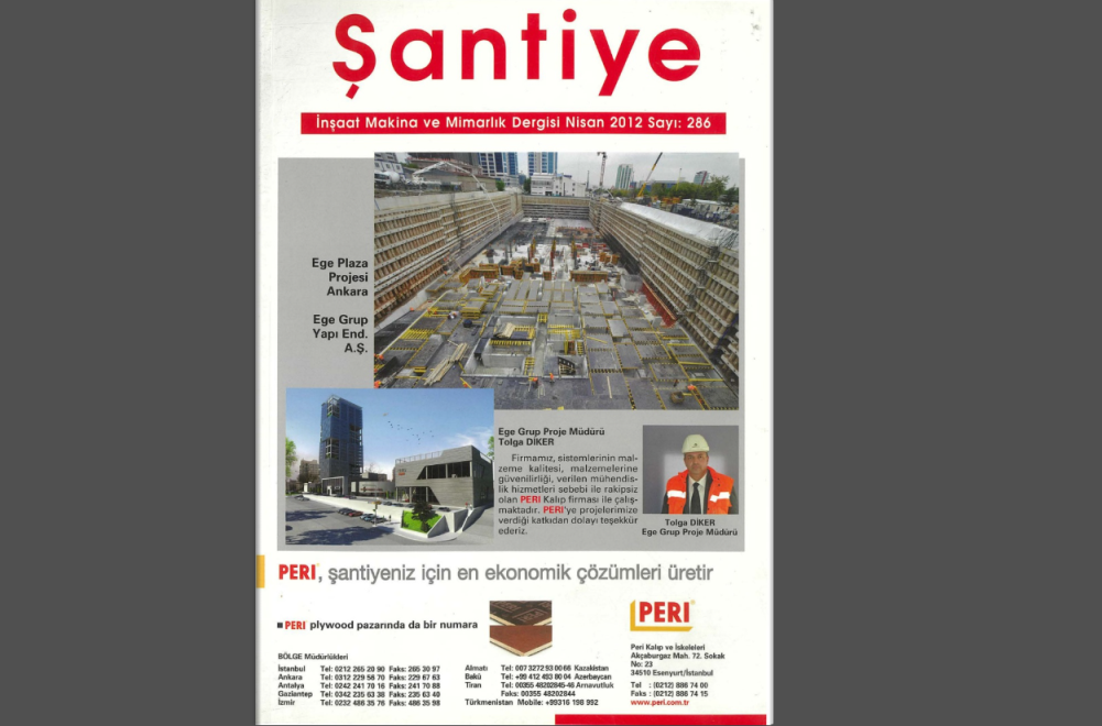 Şantiye'nin Nisan 2012 (286.) Sayısı Yayında
