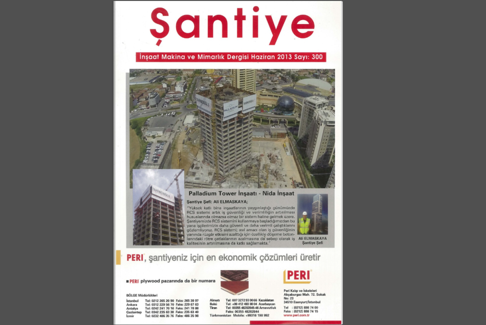 Şantiye'nin Haziran 2013 (300.) Sayısı Yayında