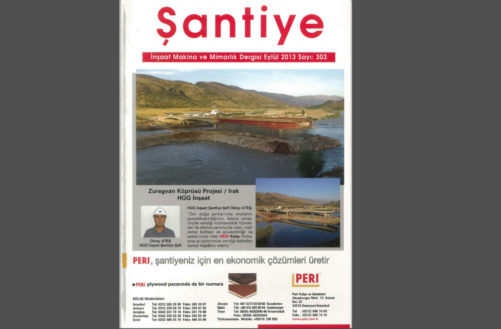 Şantiye'nin Eylül 2013 (303.) Sayısı Yayında