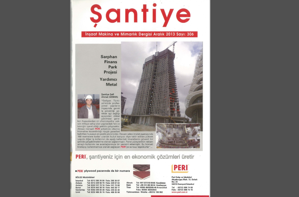 Şantiye'nin Aralık 2013 (306.) Sayısı Yayında
