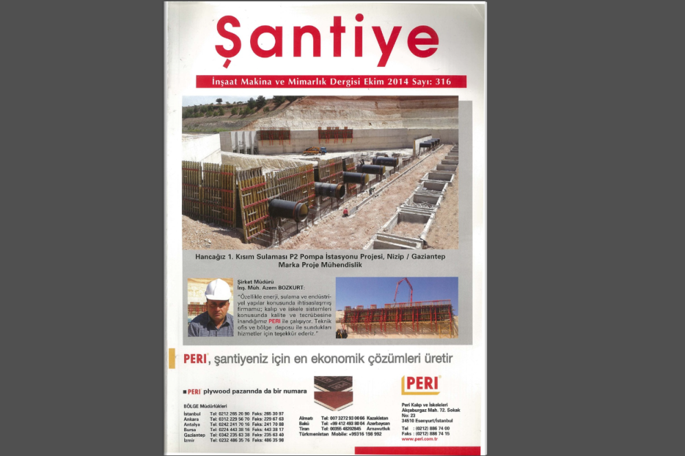 Şantiye'nin Ekim 2014 (316.) Sayısı Yayında