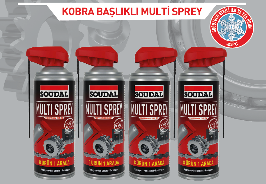 Soudal’dan Kobra Başlıklı Multi Sprey