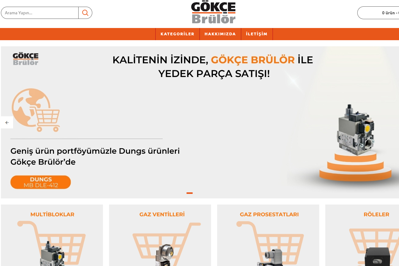 Gökçe Brülör’ün e-ticaret Platformu Açıldı