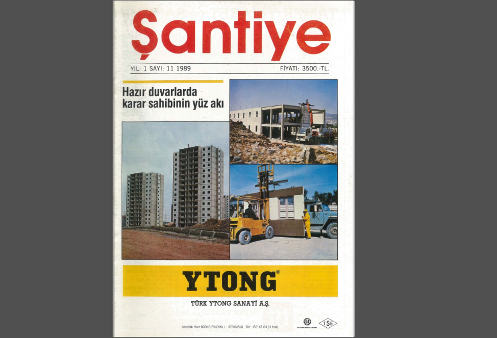 Şantiye'nin Mart - Nisan 1989 (10 ve 11.) Sayısı Yayında