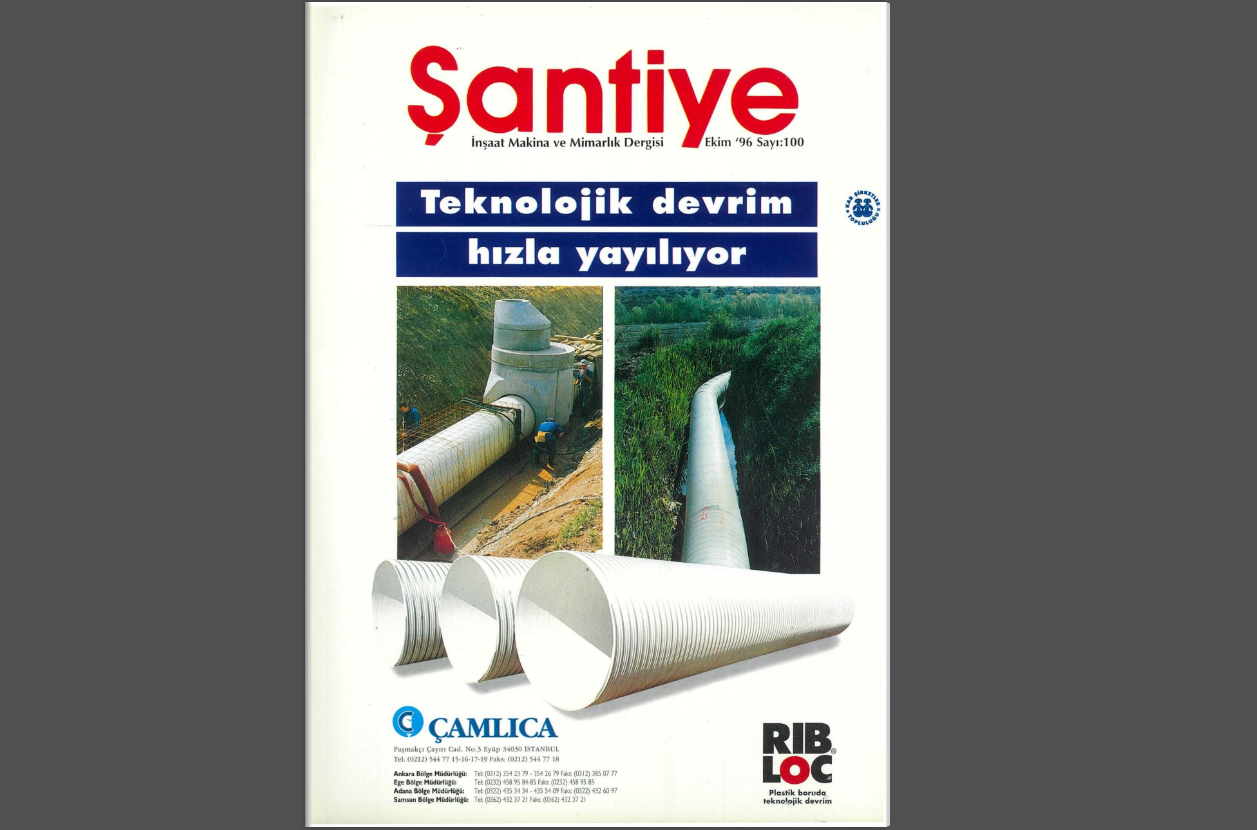 Şantiye'nin Ekim 1996 (100.) Sayısı Yayında