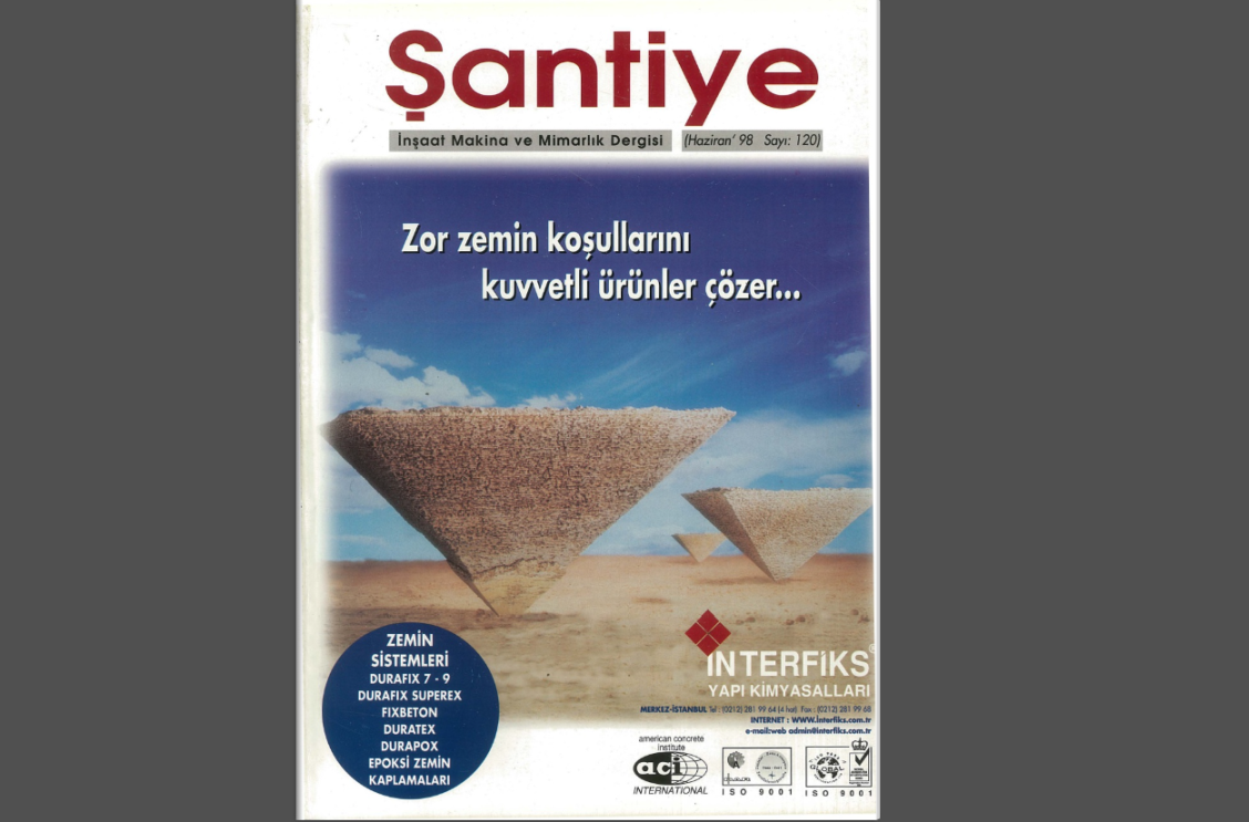 Şantiye'nin Haziran 1998 (120.) Sayısı Yayında