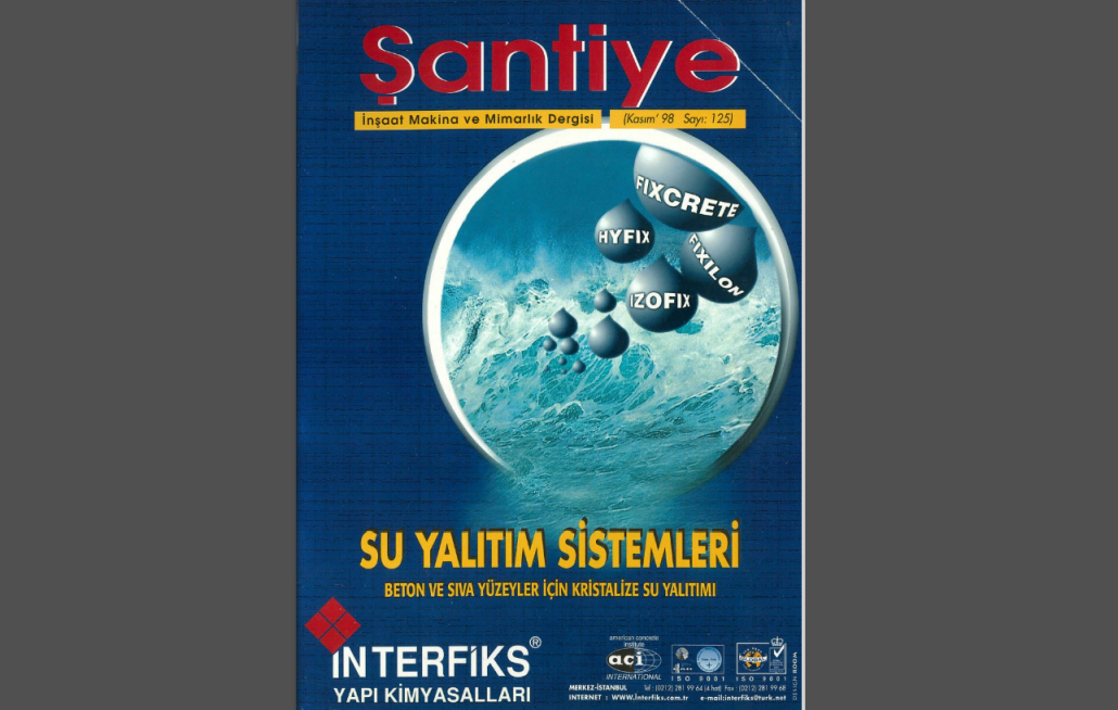 Şantiye'nin Kasım 1998 (125.) Sayısı Yayında