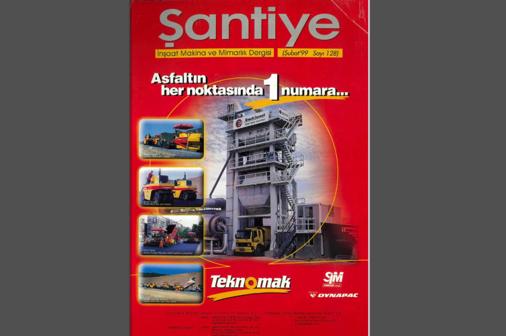 Şantiye'nin Şubat 1999 (128.) Sayısı Yayında