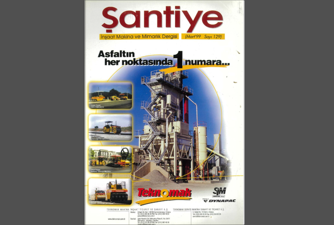 Şantiye'nin Mart 1999 (129.) Sayısı Yayında