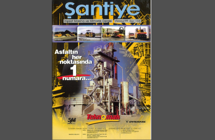 Şantiye'nin Temmuz 1999 (133.) Sayısı Yayında