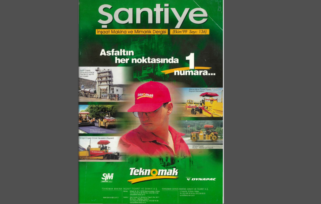 Şantiye'nin Ekim 1999 (136.) Sayısı Yayında