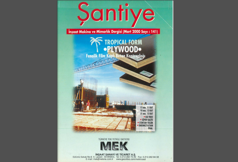 Şantiye'nin Mart 2000 (141.) Sayısı Yayında