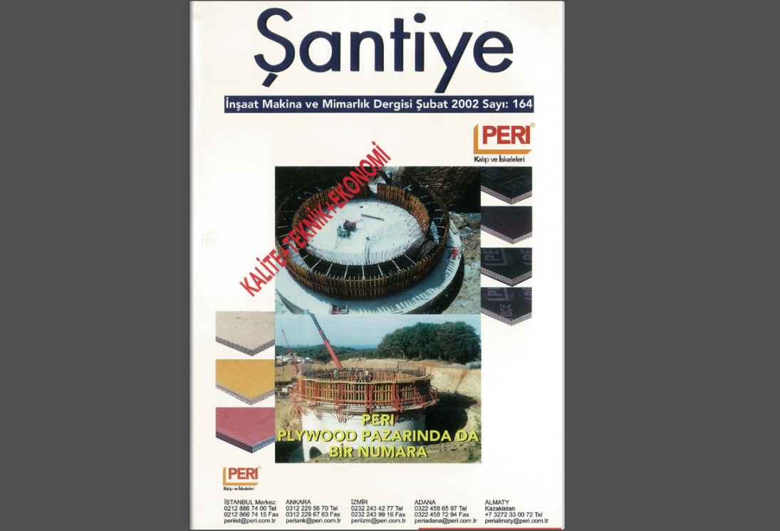 Şantiye'nin Şubat 2002 (164.) Sayısı Yayında