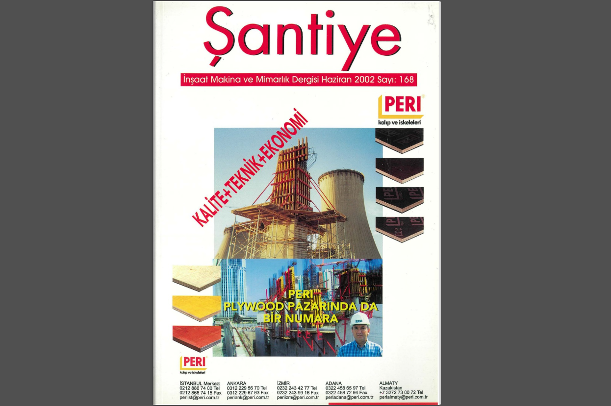 Şantiye'nin Haziran 2002 (168.) Sayısı Yayında