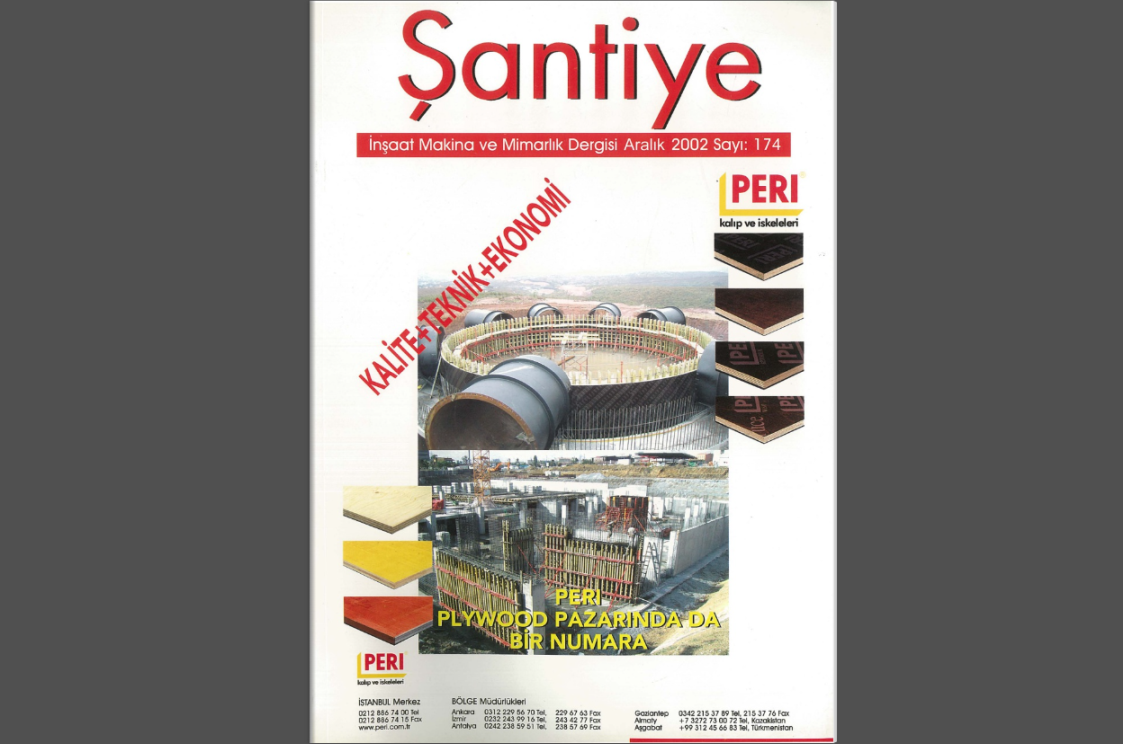 Şantiye'nin Aralık 2002 (174.) Sayısı Yayında