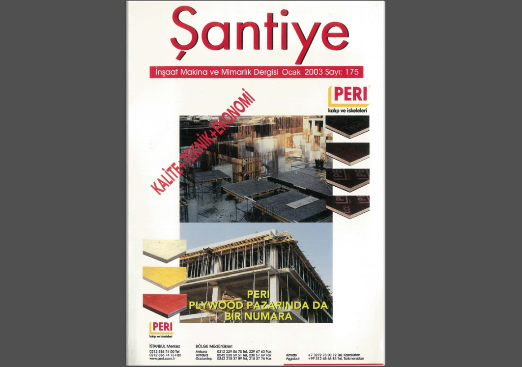 Şantiye'nin Ocak 2003 (175.) Sayısı Yayında