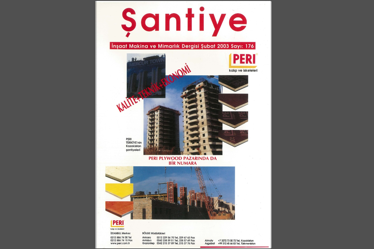 Şantiye'nin Şubat 2003 (176.) Sayısı Yayında